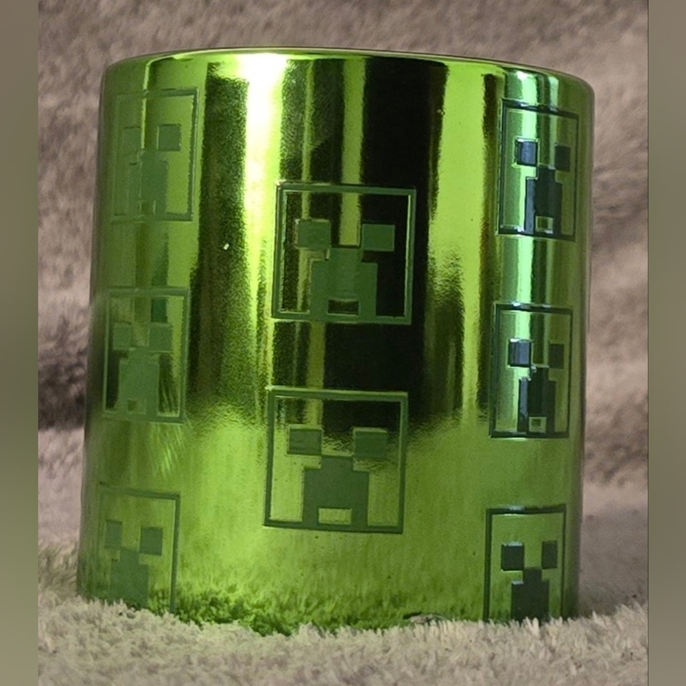 Minecraft Creeper Coffee Mug in Metallic Green